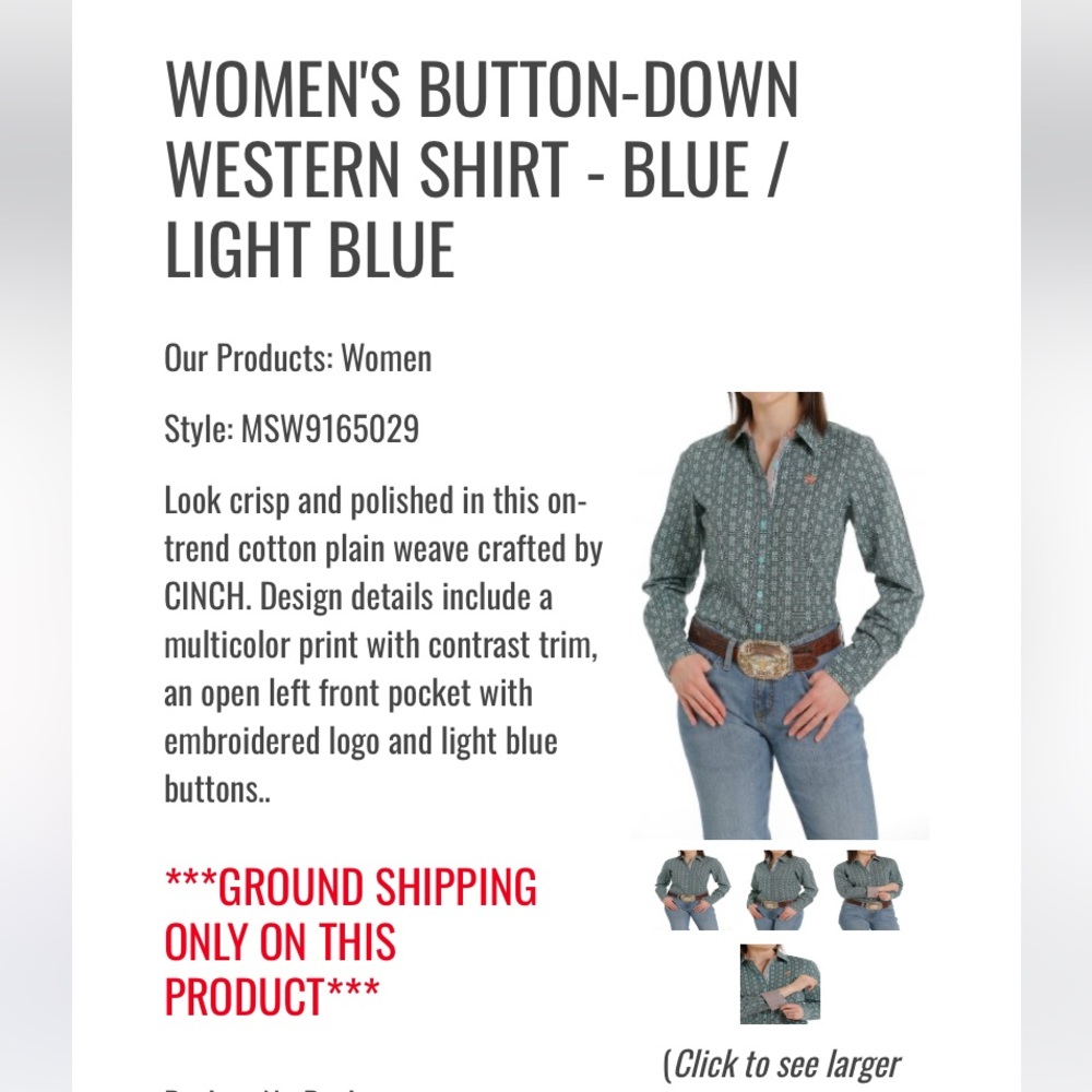 Cinch Button Up Blouse - Picture 4 of 4